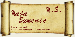 Maja Sumenić vizit kartica